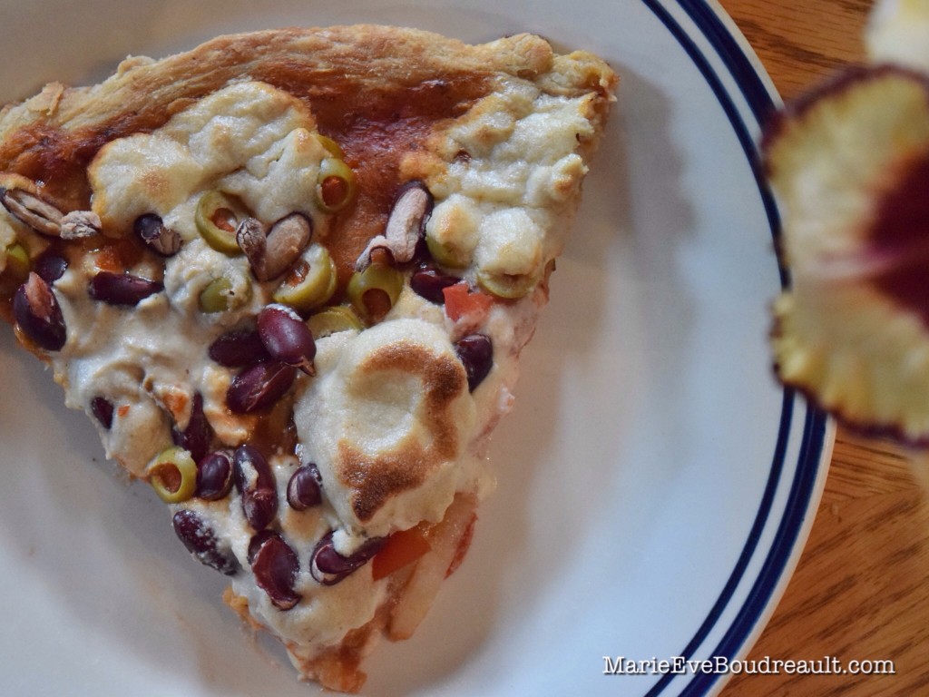 pizza végane végétalienne végétarienne cajous